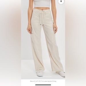 Cute ae cream baggy cargo pants